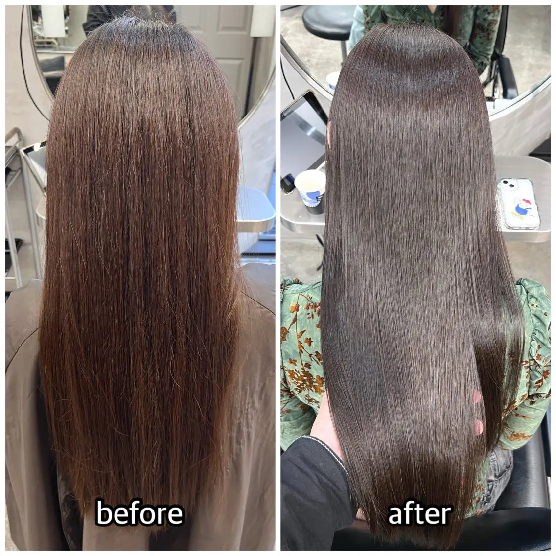 ロング カラー ベージュカラー ブリーチ ブラウンカラー ブラウンベージュ モカブラウン カット ヘアカラー トリートメント 🎈ムラ直しカラー レイヤー千葉🎈のヘアスタイル