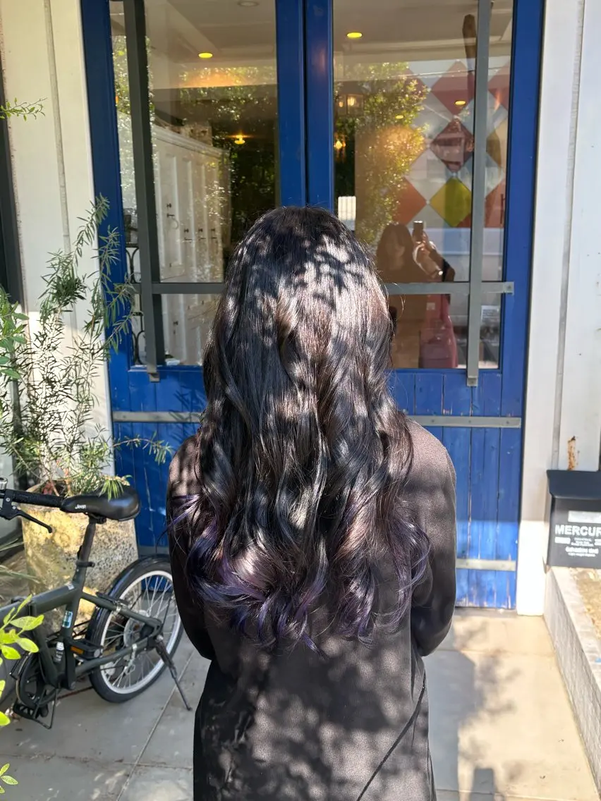 ロング カラー ブリーチ ラベンダーカラー karin 💖のヘアスタイル