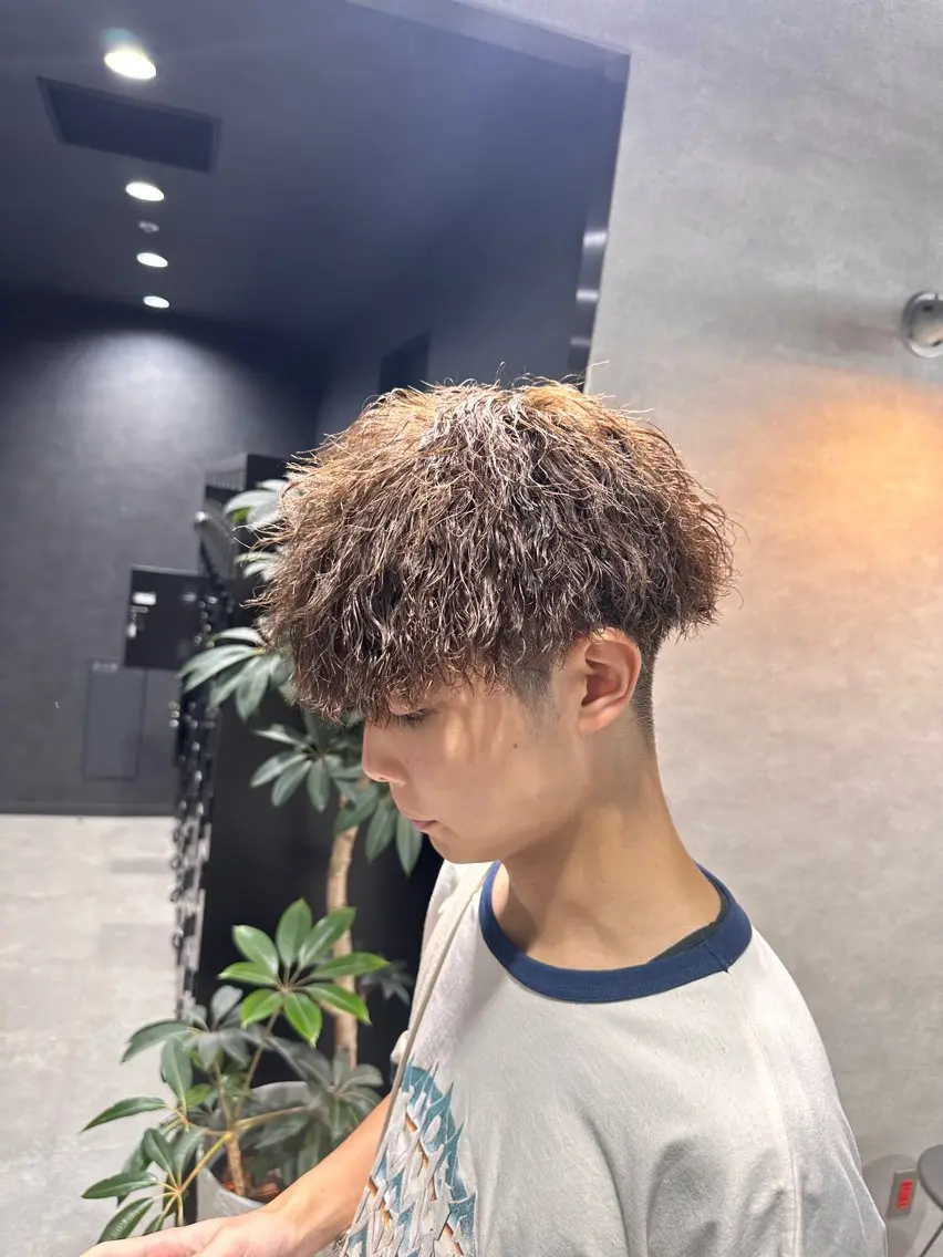 ショート パーマ メンズ 【メンズサロン】 BLUCK 横浜のヘアスタイル