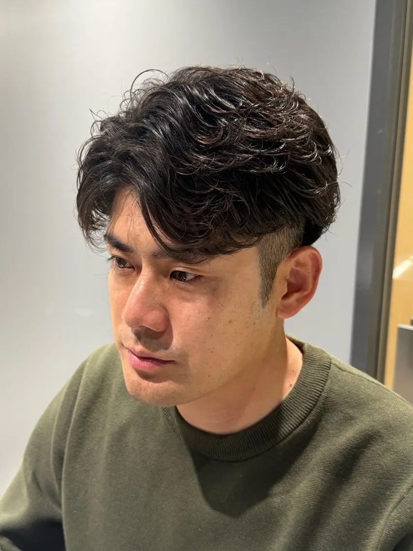 【 新規 カット+ラルフカール👓 】ラフで余裕のある大人のパーマスタイルです!の写真