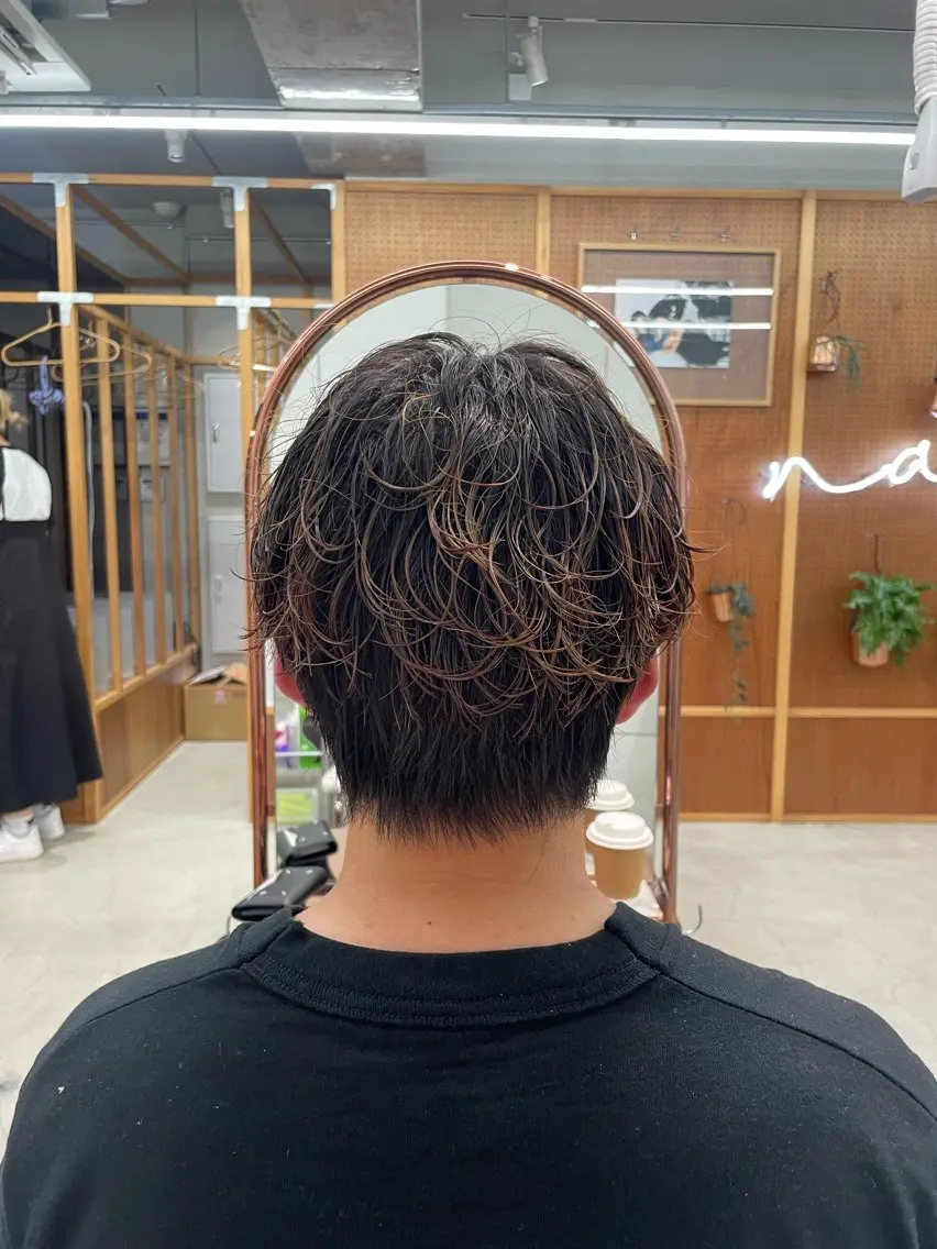 パーマ メンズ メンズパーマ カット パーマ 鶴井 美空のヘアスタイル