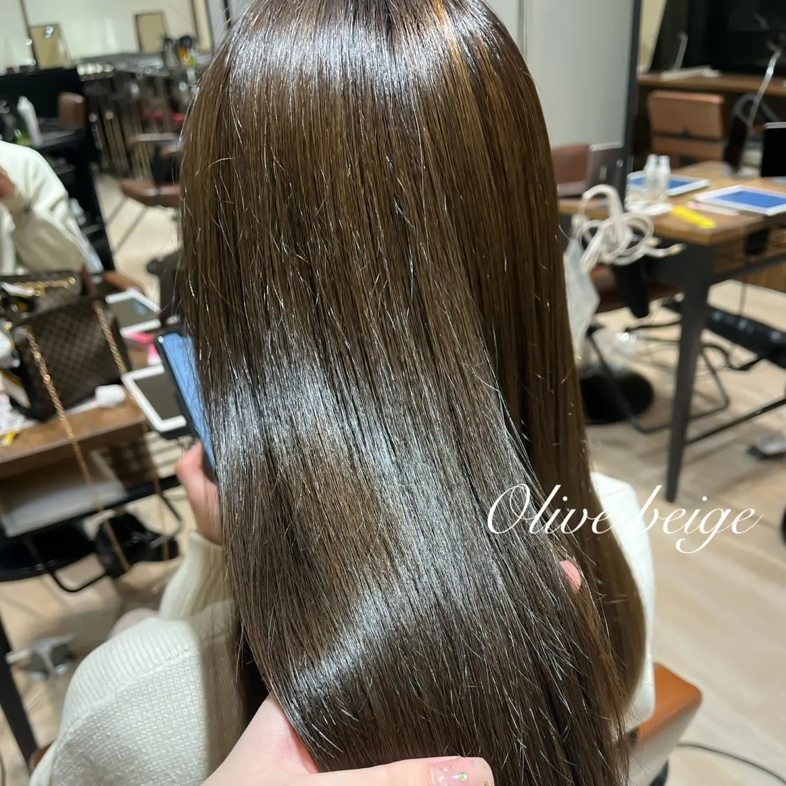 カラー ベージュカラー オリーブベージュ 早朝セット☀️ レイヤー/Momoのヘアスタイル