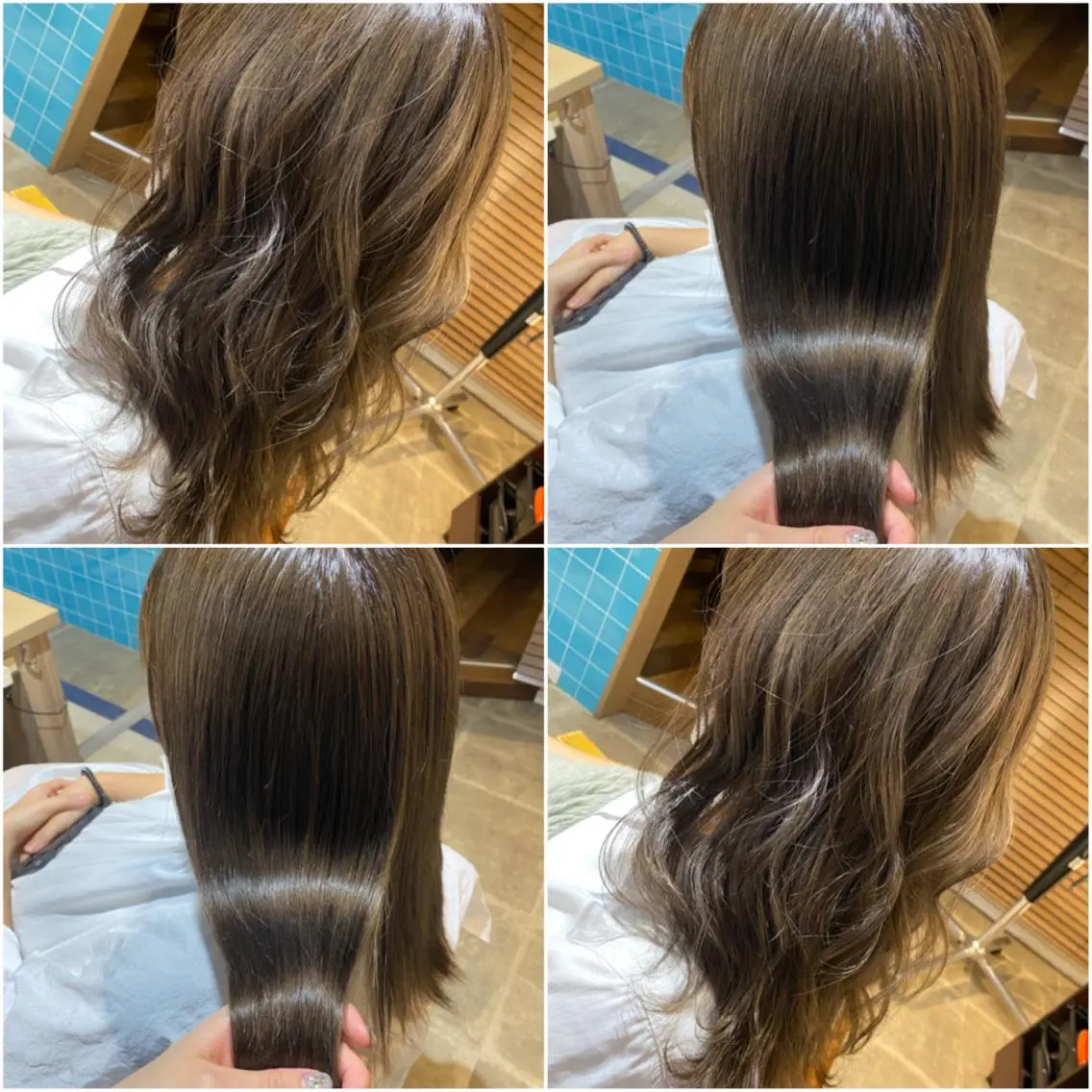 カラー ベージュカラー ブリーチ カット ヘアカラー トリートメント 🩵盛れる顔周りヘア EMI🩵のヘアスタイル