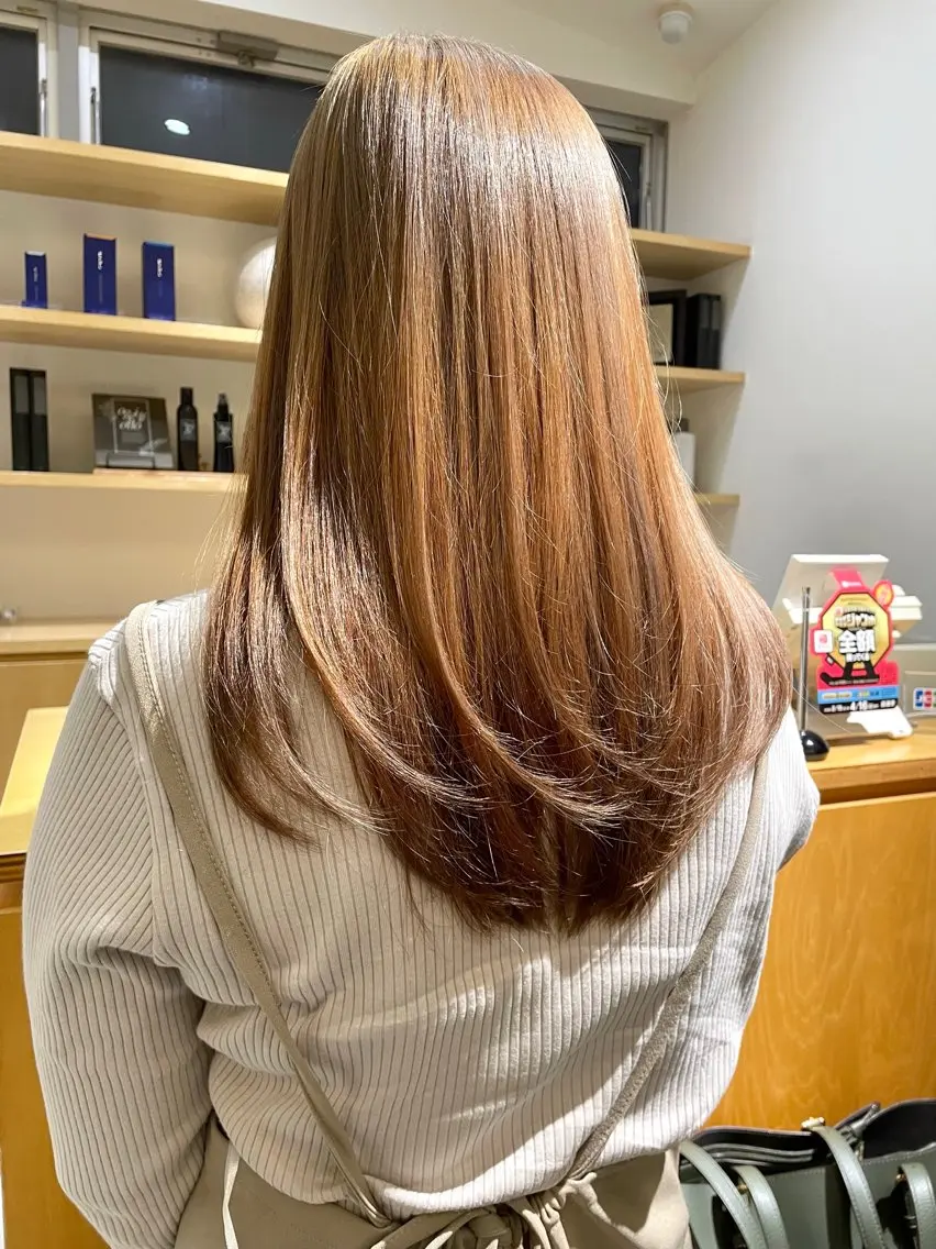 ロング カラー ベージュカラー 中西倖 トップスタイリストのヘアスタイル
