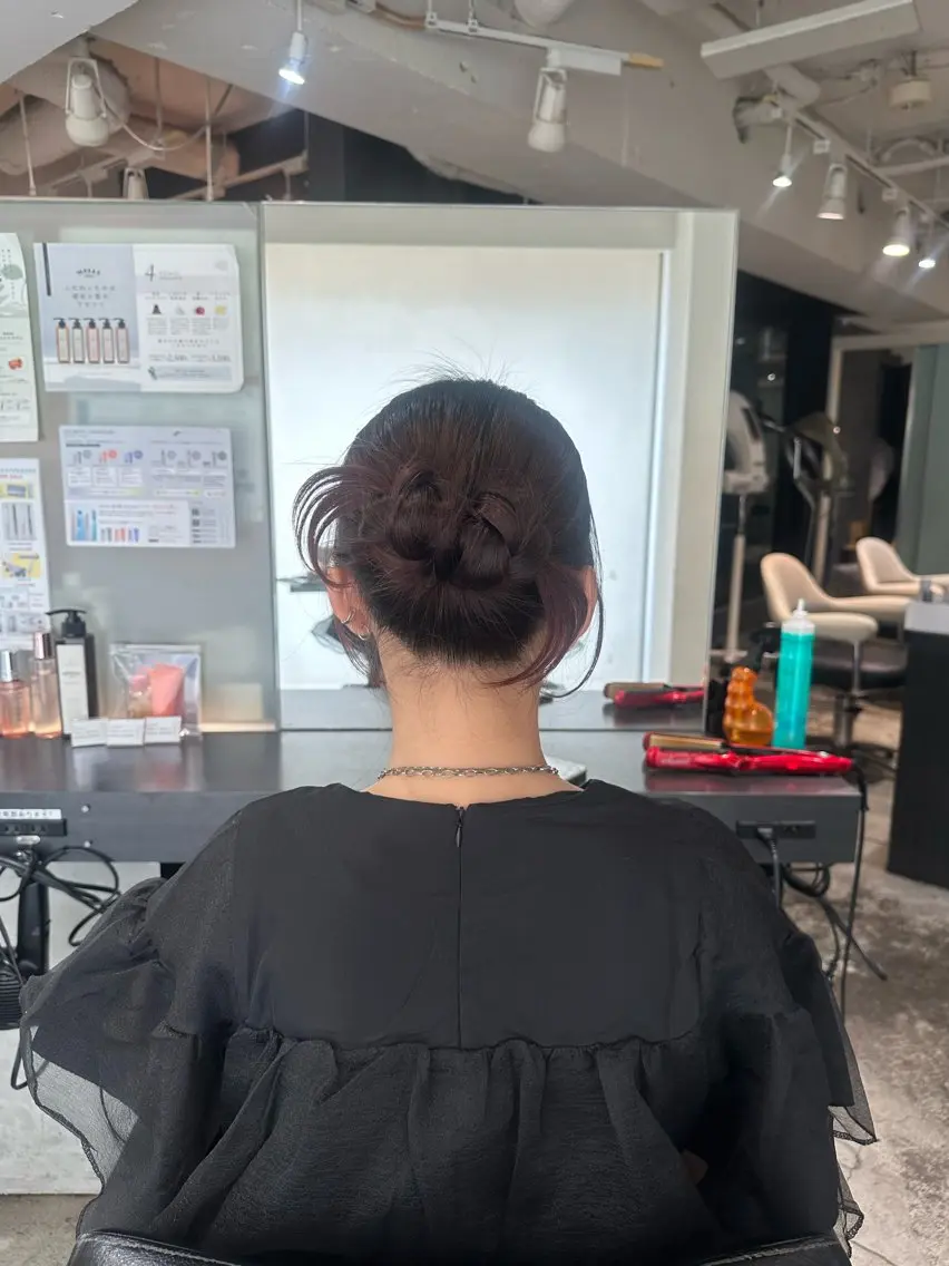 ロング ヘアセット 松田 奈々のヘアスタイル