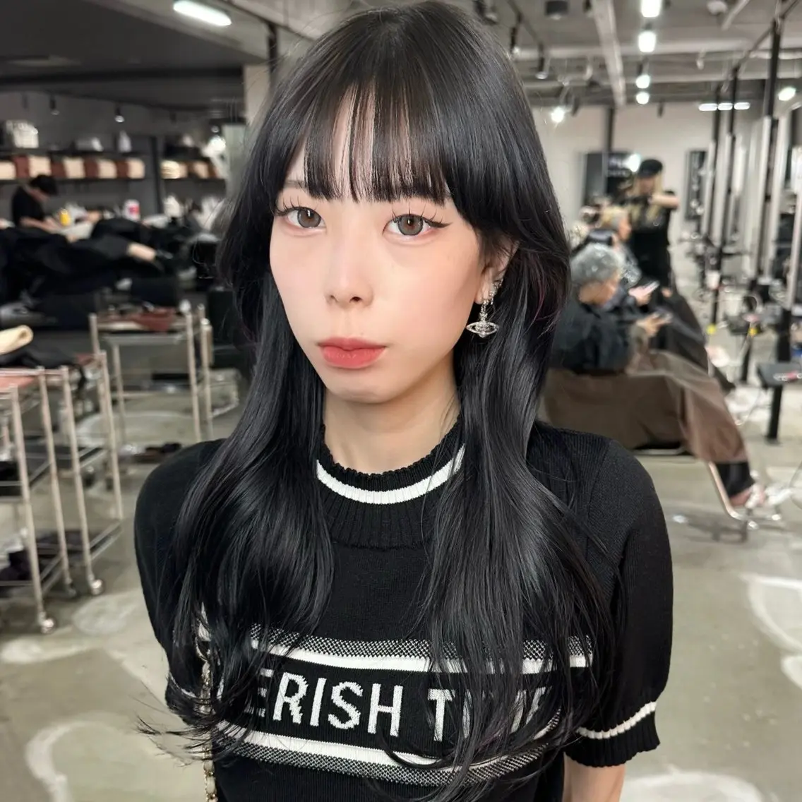 ロング ケアカラー ボブ 髪質改善 レイヤーカット トリートメント カット ヘアカラー トリートメント 心斎橋 韓国レイヤ ー指名No.1renのヘアスタイル