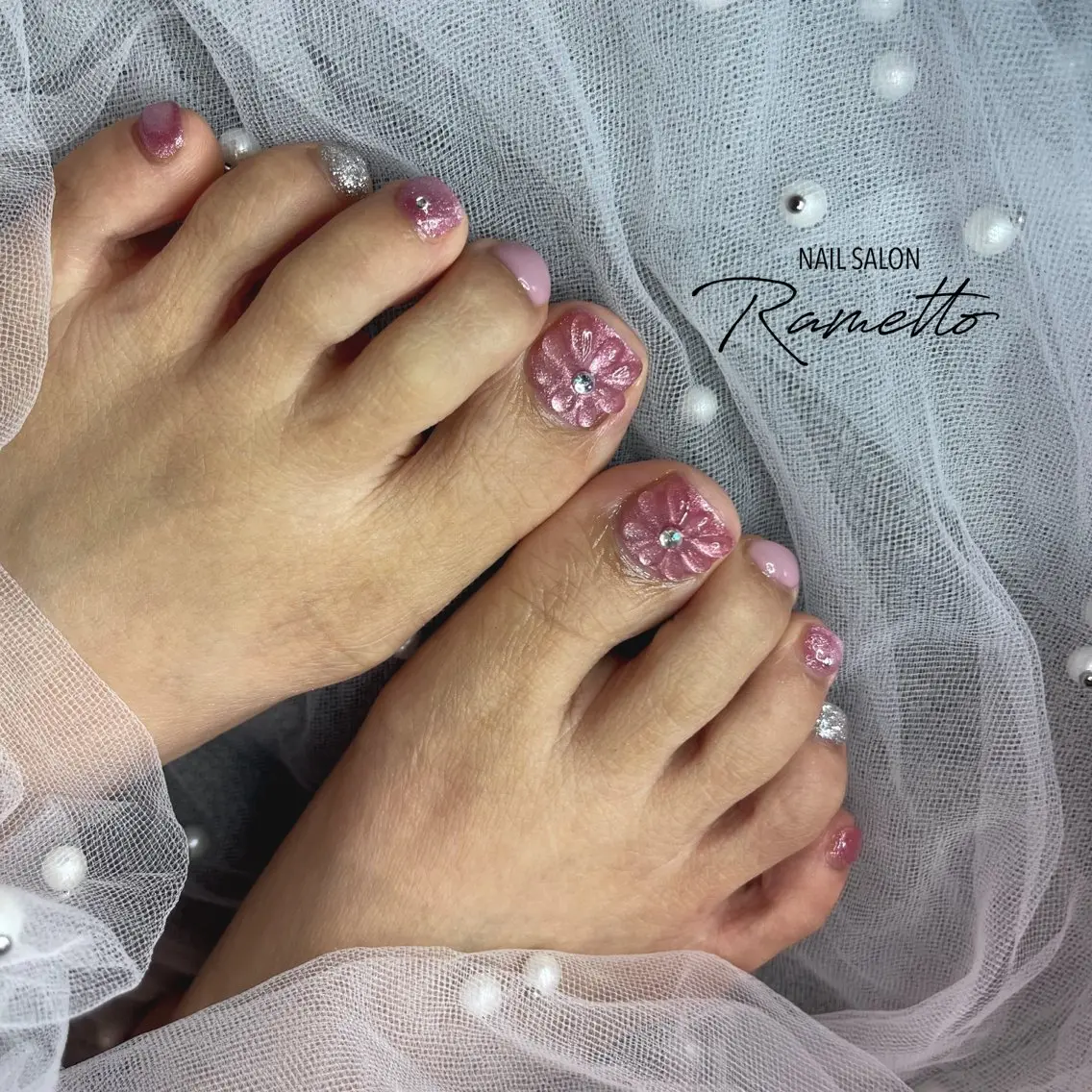 ネイル フットネイル NAILSALON Ramettoのネイルデザイン
