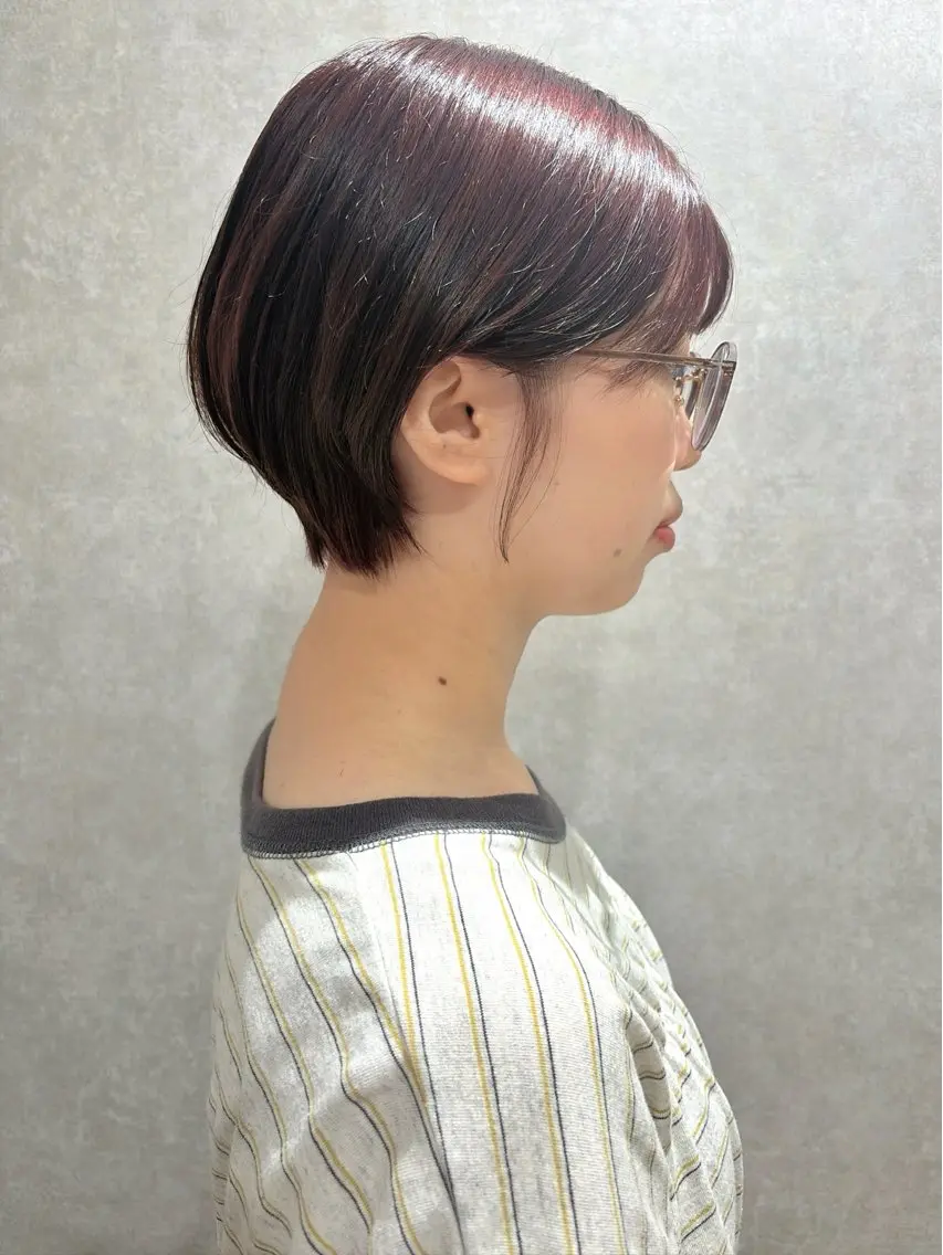 ショート 丸みショート ショートヘア カット 🕊髪質改善 ストレート🕊まいのヘアスタイル