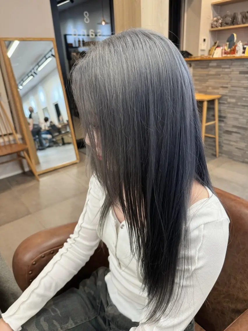 ロング 縮毛矯正/髪質改善 インナーカラーせいぎのヘアスタイル