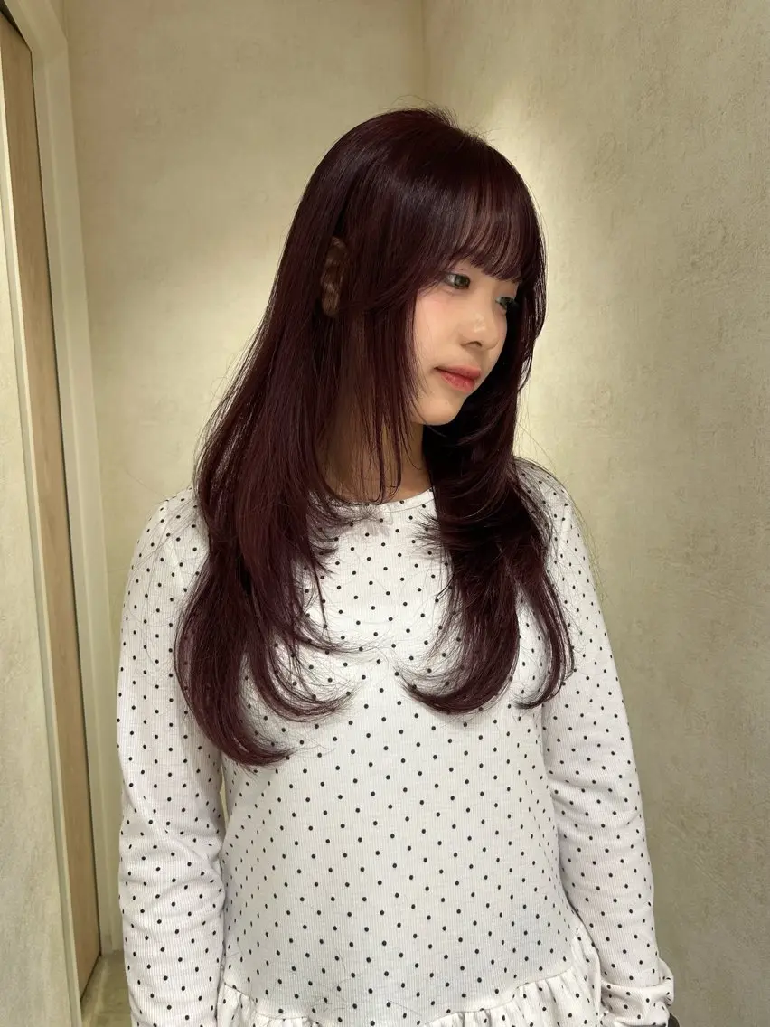 ロング カラー カット ヘアカラー Sora/レイヤー/ 似合わせカラー🤎のヘアスタイル