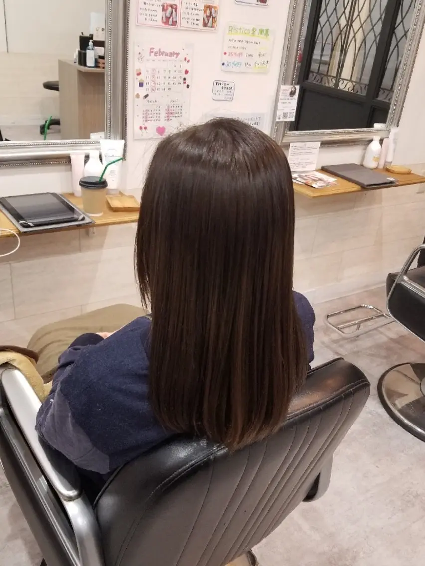 カラー ヘアカラー 暖色🍎透明感カラー 🩵小林かりんのヘアスタイル