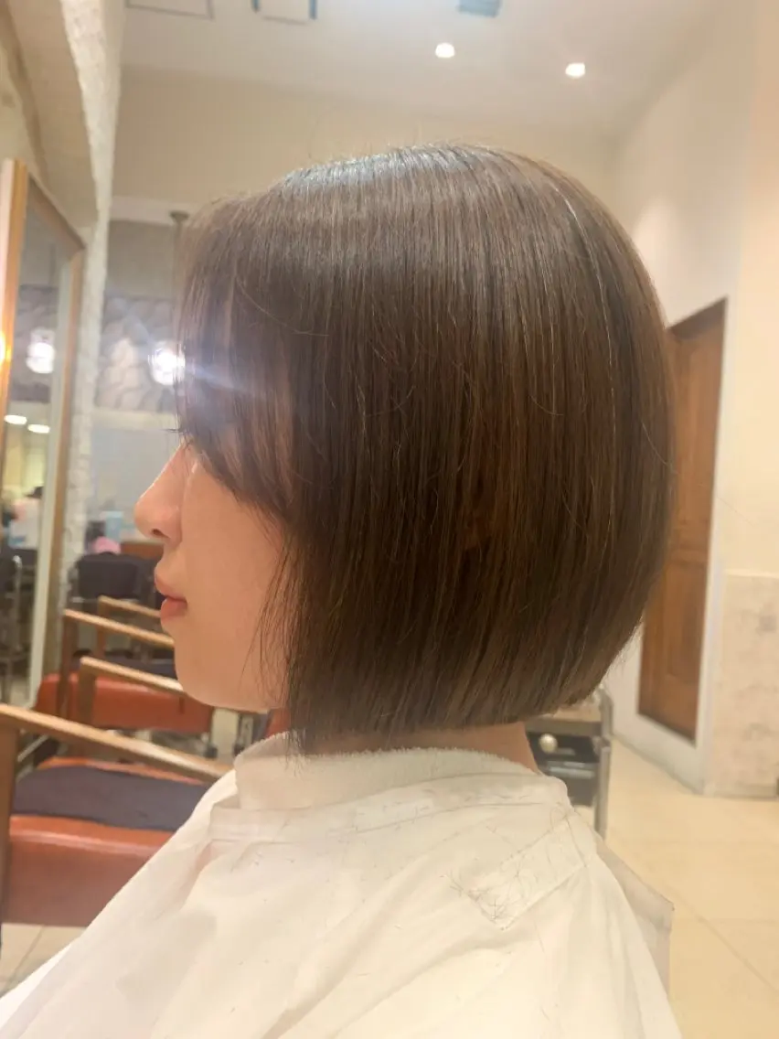 ショート カラー パーマ ヘアアレンジ ボブ 美艶ボブ イシイのヘアスタイル
