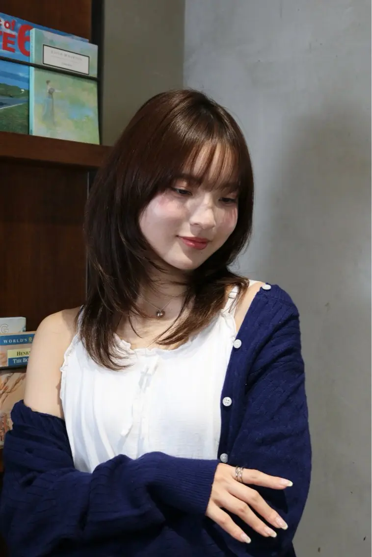 ミディアム カット カットモデル募集 mana🎀🤍のヘアスタイル