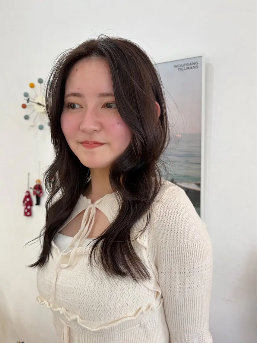 カラー ベージュカラー はやし ちののヘアスタイル