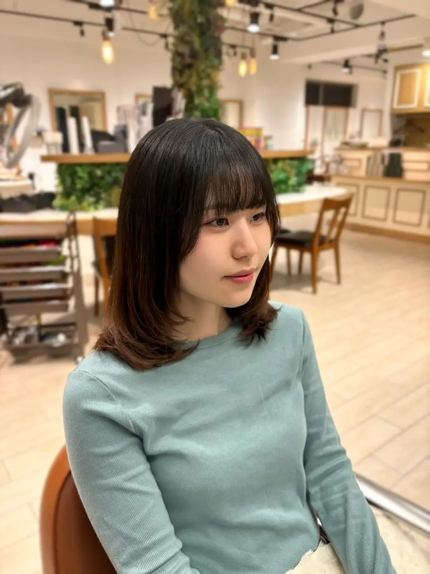 ミディアム カット Kurumi 🩰カットモデル募集のヘアスタイル