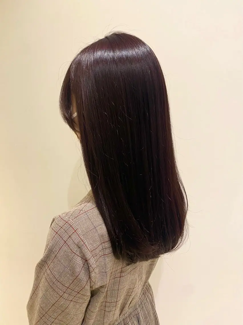 セミロング カラー 🌹艶髪カラー🌹 津田晴加【西荻窪】のヘアスタイル