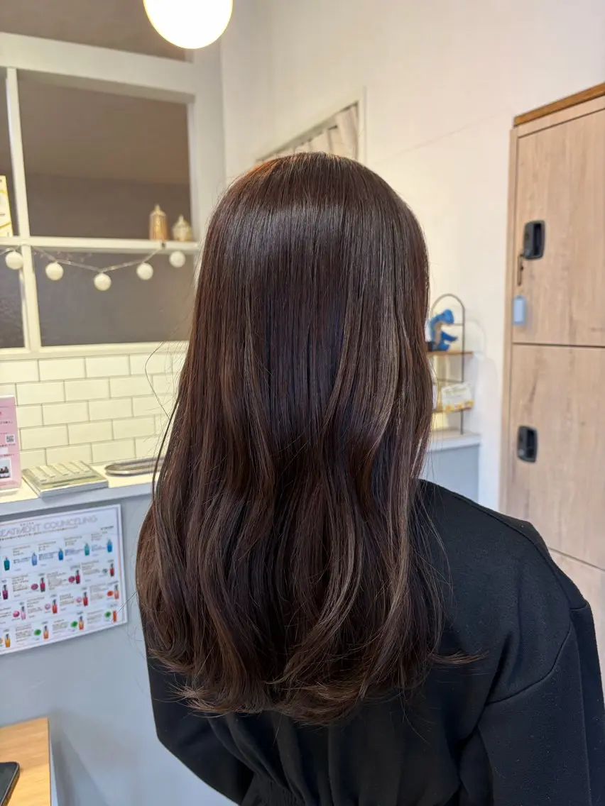 ミディアム ヘアカラー トリートメント ハイレート🤍🫧 池田のヘアスタイル