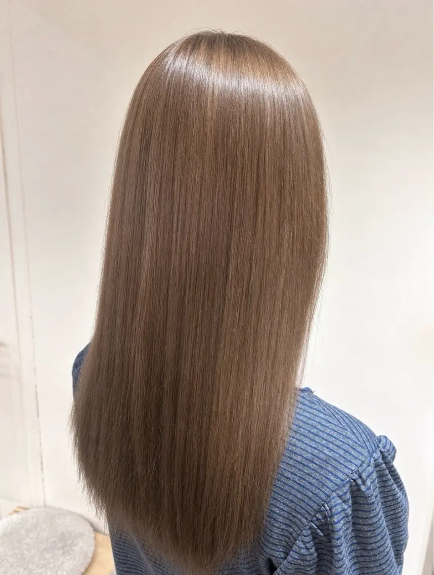 ロング ヘアカラー 髪質改善カラー/ 透明感カラー🫧のヘアスタイル