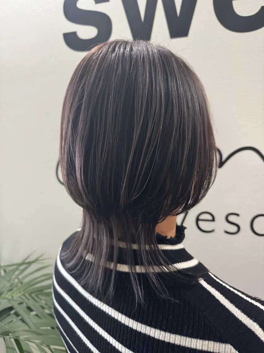 ミディアム カット ヘアカラー お悩み改善 美容師✂鷲田竜也のヘアスタイル