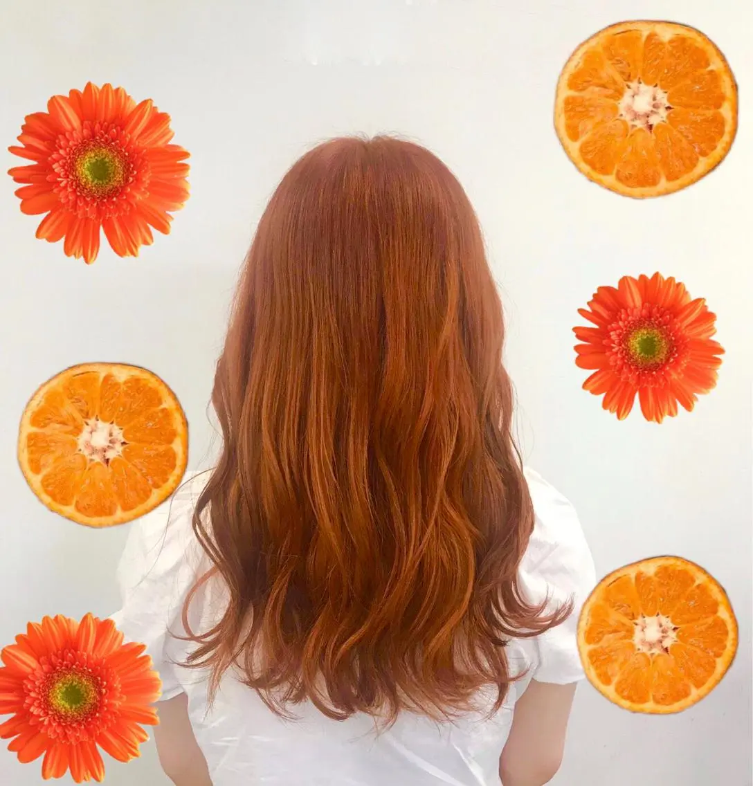 セミロング カラー パーマ ヘアアレンジ メンズ キッズ 上品＆韓国風 🥀海心🥀のヘアスタイル
