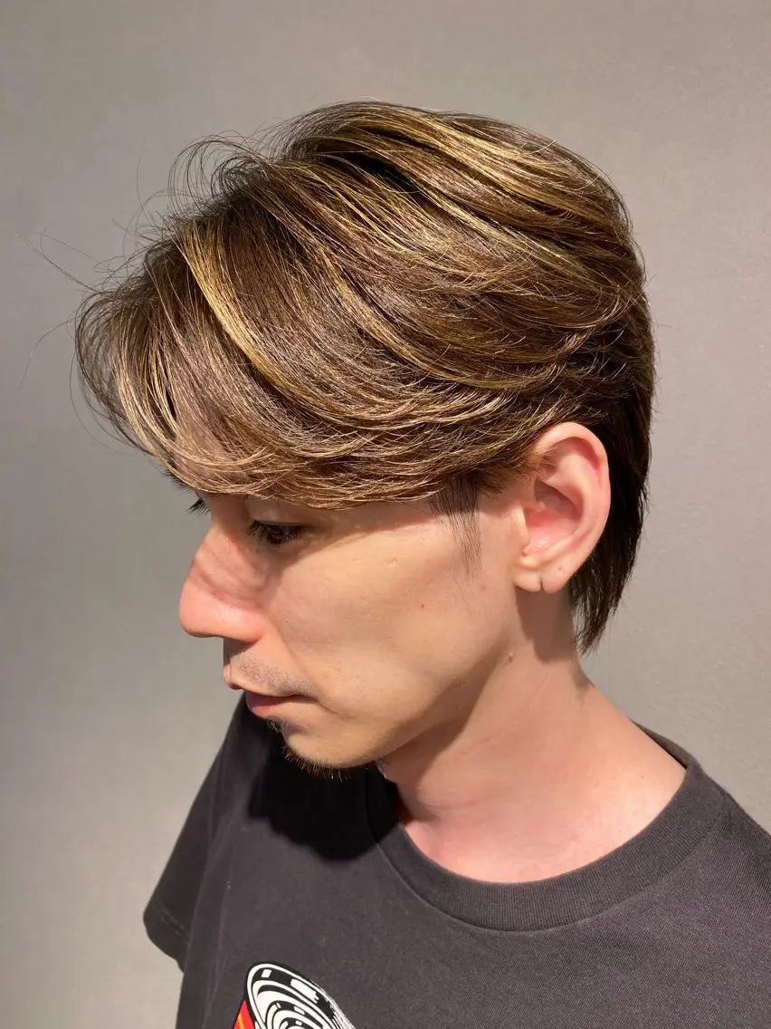 カラー パーマ メンズ unopulir 景山 凌のヘアスタイル