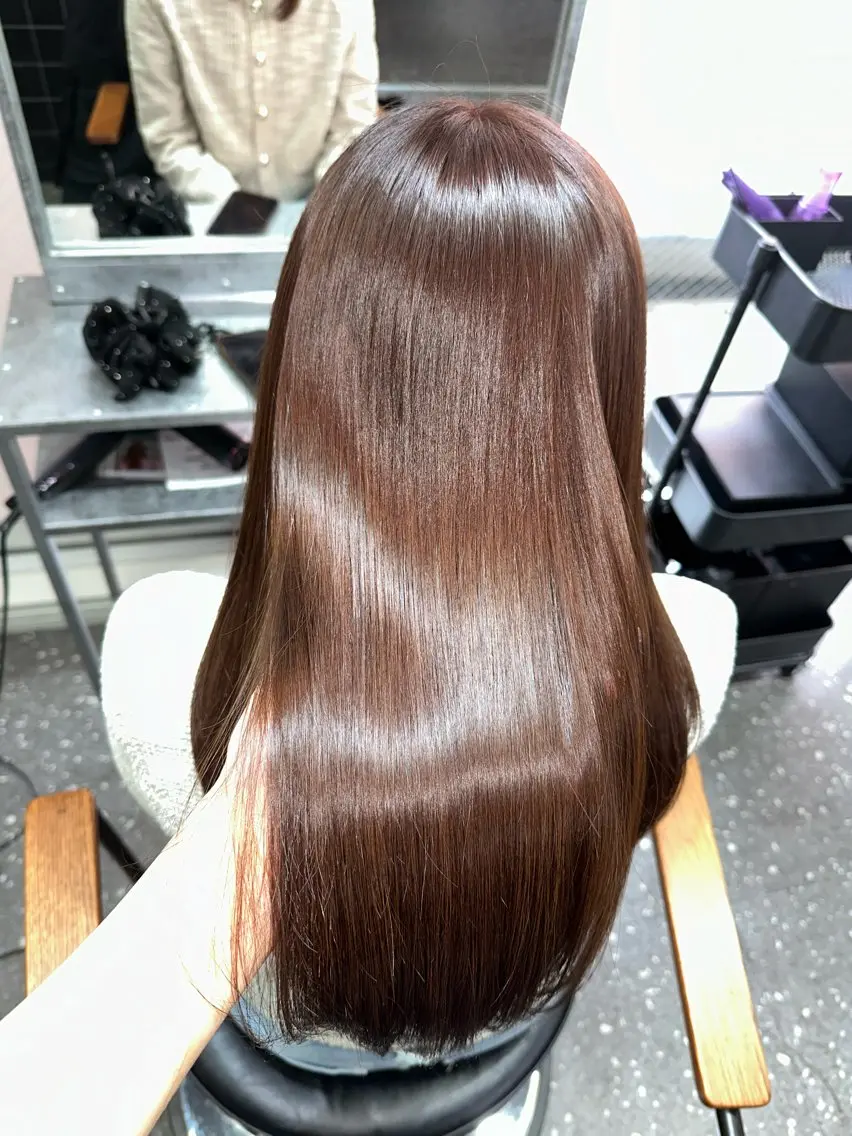 ロング カラー カット ヘアカラー トリートメント 髪質改善⭐️縮毛矯正 中野⭐️Rinaのヘアスタイル