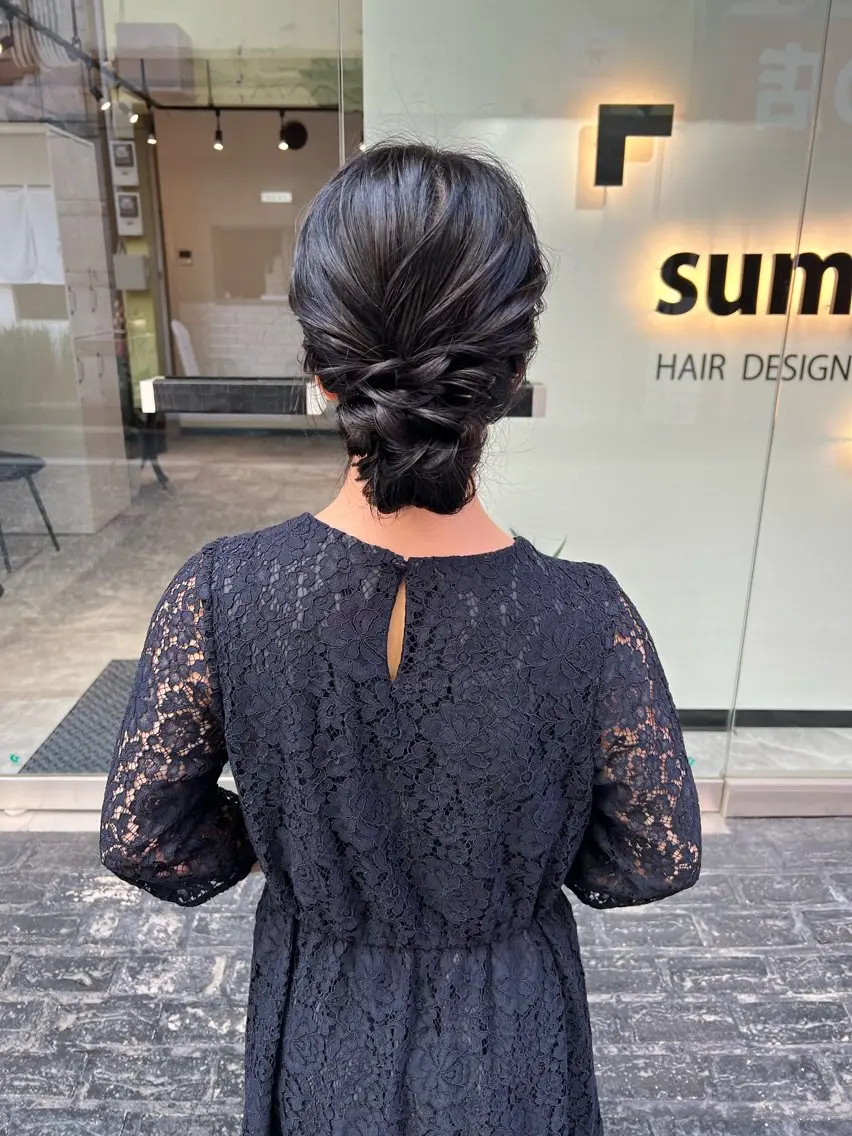 ロング カラー ヘアアレンジ ロング 「sumi」 AMIのヘアスタイル