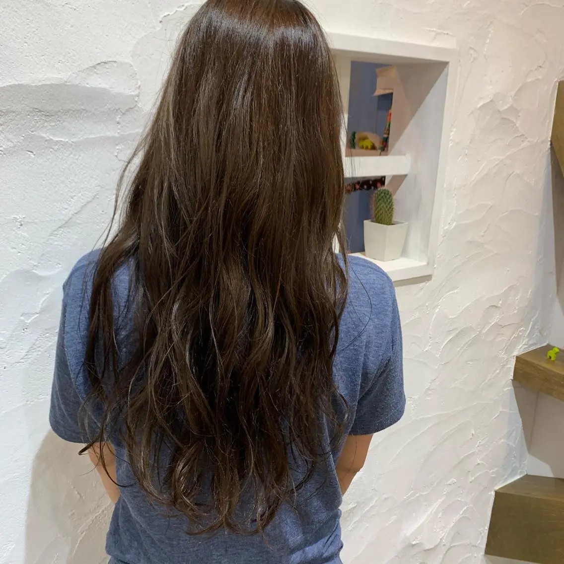 ロング カラー 吉田 夢のヘアスタイル