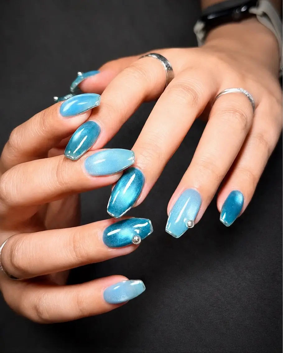 ネイル マグネットネイル ハンドネイル Nail Rinonのネイルデザイン