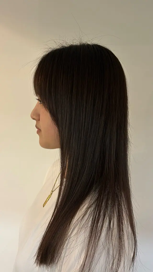 ロング ロング 縮毛矯正 縮毛矯正 松井 詩織のヘアスタイル
