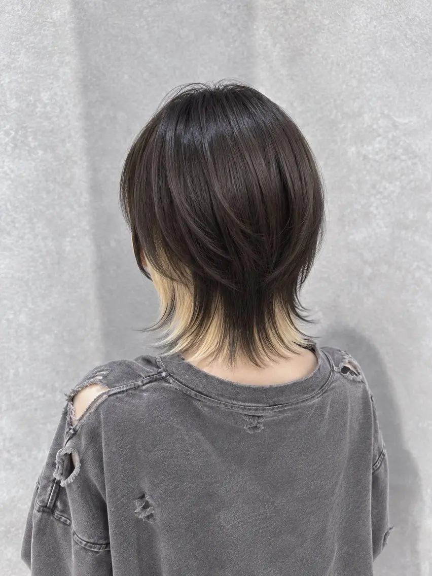 ミディアム カラー カット ヘアカラー トリートメント 【𝐀𝐬𝐡大森】 石崎竜祐のヘアスタイル