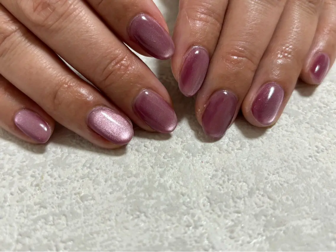 ネイル ジェルネイル キラキラネイル マグネットネイル メンズネイル パラジェル kiki nail たまプラーザのネイルデザイン