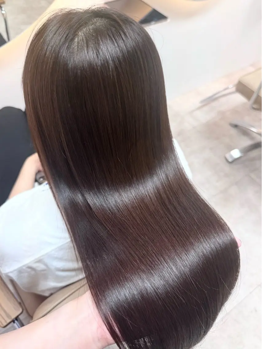 ロング カラー ブラウンカラー チョコレートブラウン kyoka /静岡1の艶髪カラーのヘアスタイル