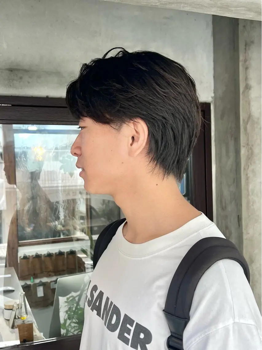 ショート メンズ カット 再現性毛流れパーマ メンズヘア木村陸弥のヘアスタイル