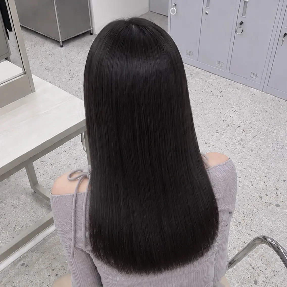 セミロング カラー 透明感カラー ディープラベンダー ラベンダーカラー 韓国風ヘア ヘアカラー haru/COCO /大宮/カラーのヘアスタイル