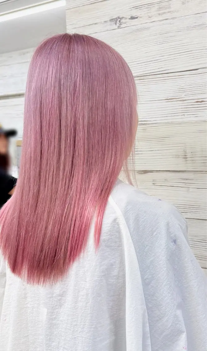 セミロング ヘアカラー トリートメント 枝毛カット&髪質改善 満足NO.1岡しゃんのヘアスタイル
