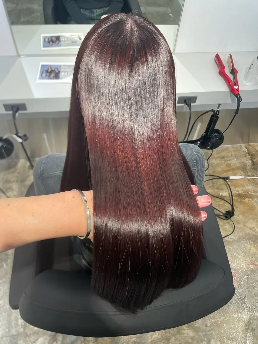ロング カラー レッドカラー カット ヘアカラー トリートメント 🫧透明感/美髪🫧 Hiroakiのヘアスタイル