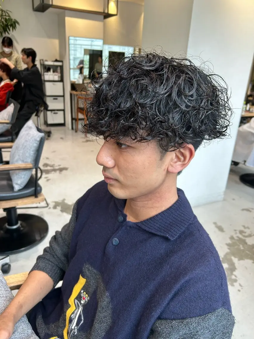 パーマ メンズ メンズ清潔感のプロ 💈メンズパーマ藤田のヘアスタイル