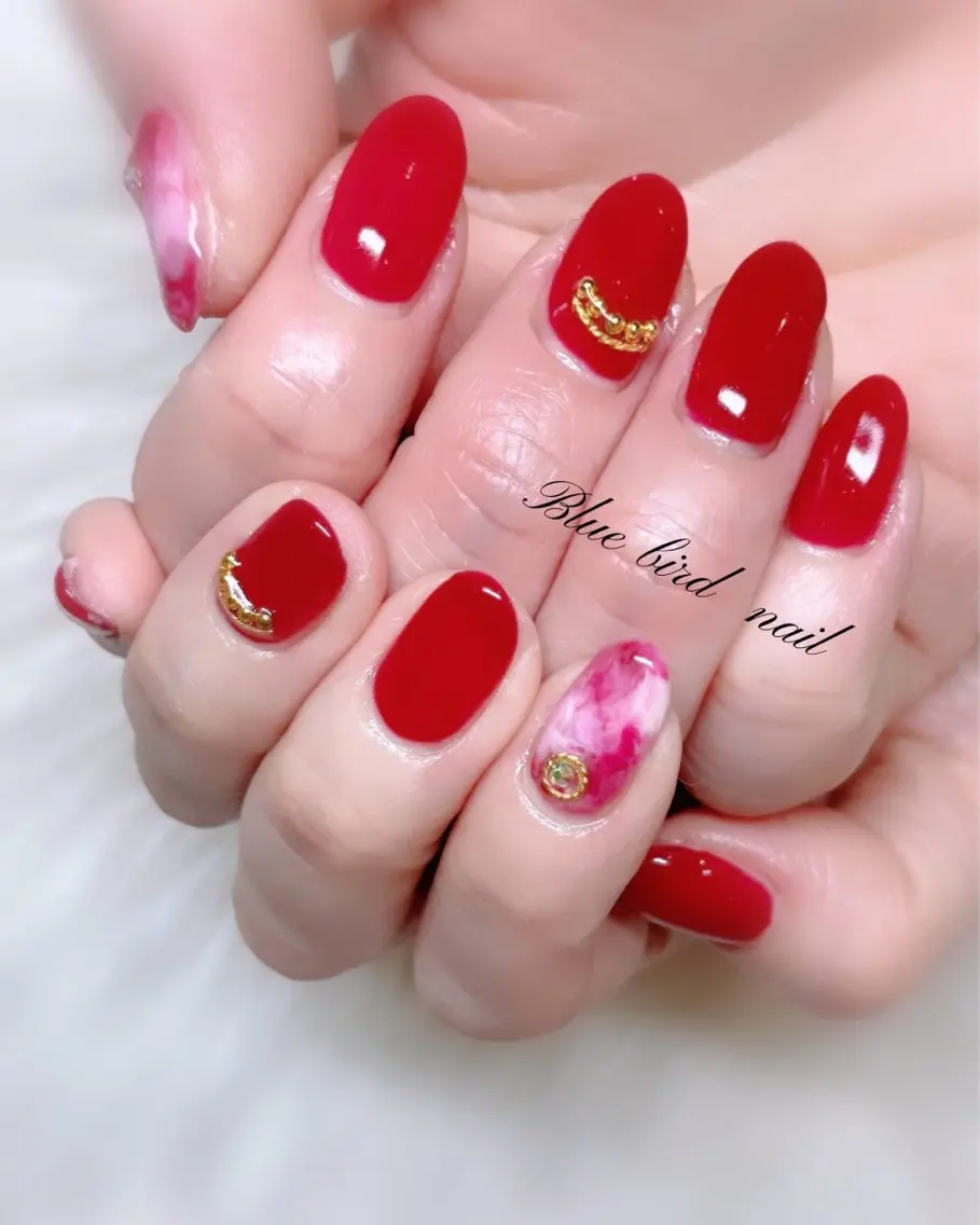 ネイル ハンドネイル Blue bird  nailのネイルデザイン