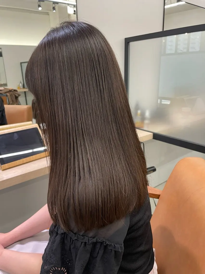 ミディアム カラー ヘアカラー トリートメント 半個室女性salon 🩰Natsumiのヘアスタイル