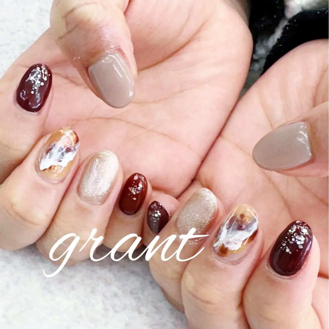 ネイル ニュアンスネイル nailsalon grantのネイルデザイン