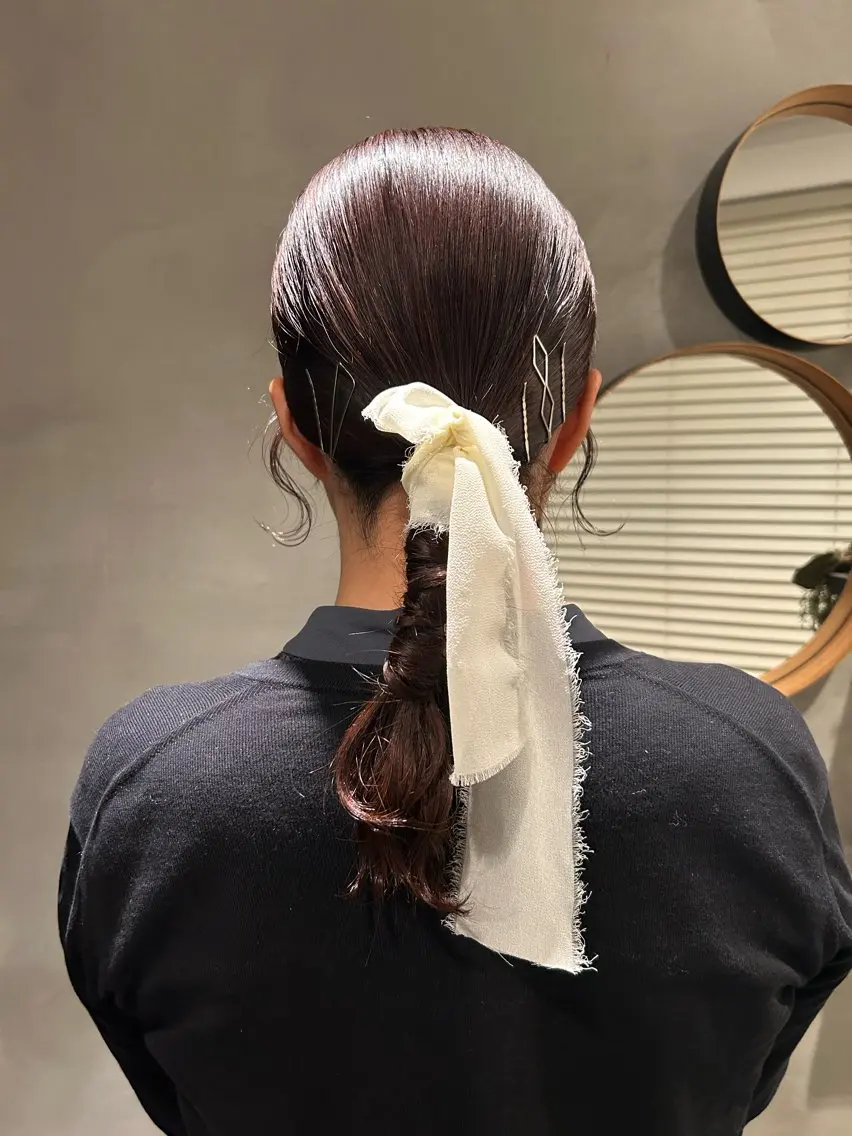 セミロング ヘアアレンジ デザイン/アレンジ ❤︎イシイレイのヘアスタイル