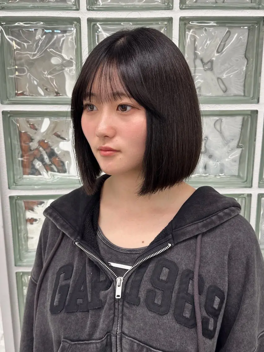 カラー ヘアカラー ヘアセット 秋永 鈴のヘアスタイル