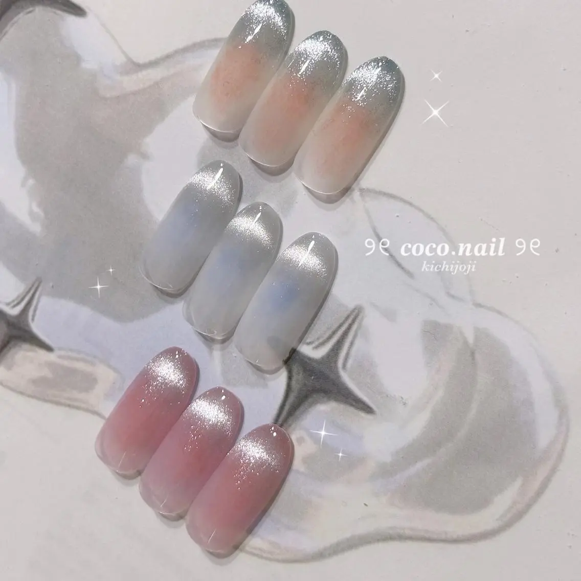 ネイル ハンドネイル フットネイル lili.nail y2k/長さ出しのネイルデザイン
