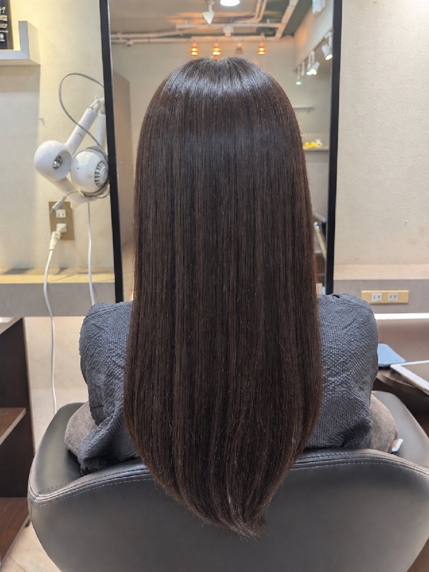 ロング カラー 田中 賀菜衣のヘアスタイル