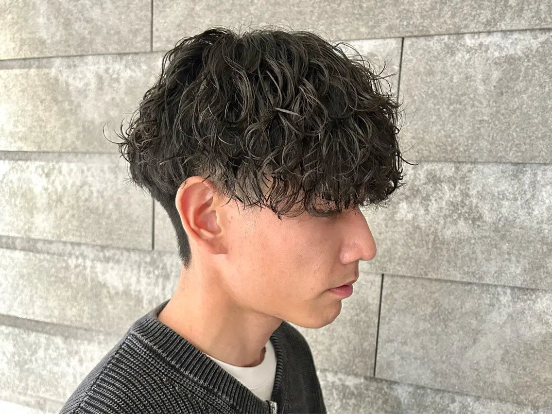ショート パーマ メンズ メンズパーマ ツイストスパイラルパーマ スパイラルパーマ 木村 明日美のヘアスタイル