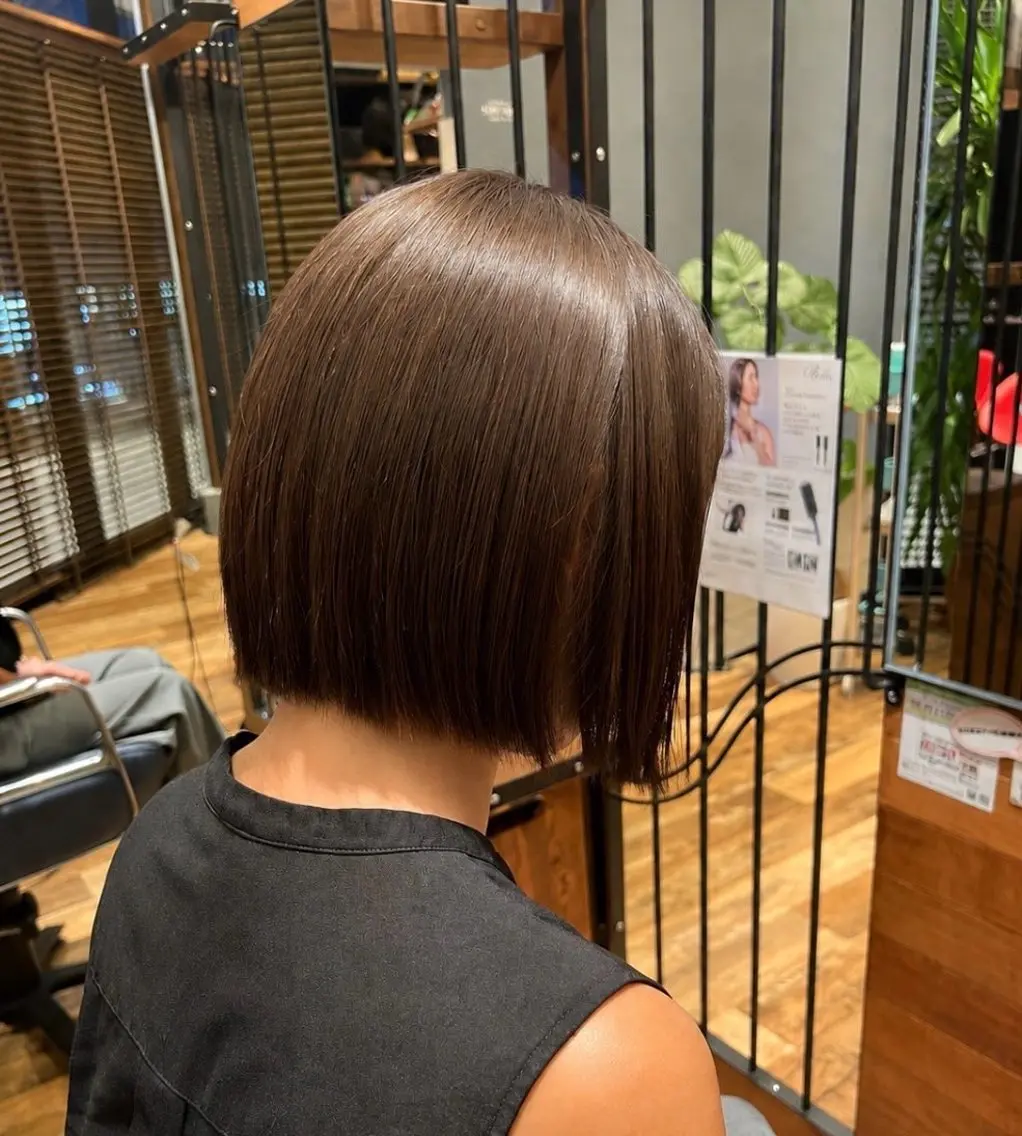 ミディアム ショートボブ ボブ 山田 美幸のヘアスタイル