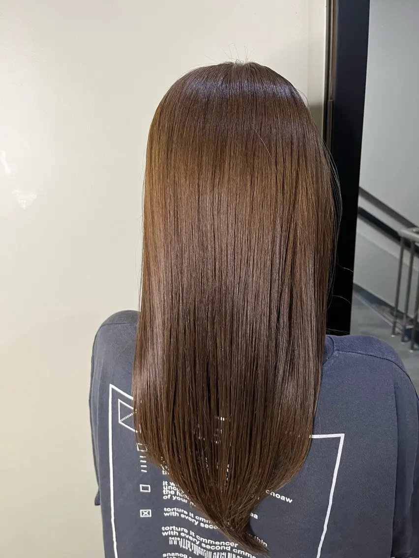 セミロング カラー ヘアカラー 夏の透明感カラー☀️ 小林 佳祐Aimeeのヘアスタイル