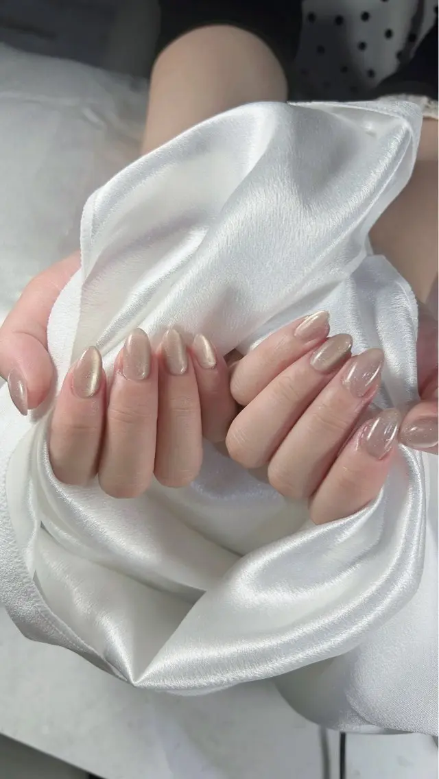 ネイル フットネイル ジェルネイル マグネットネイル 持ち込み ワンカラーネイル Sunset Nail 柏のネイルデザイン