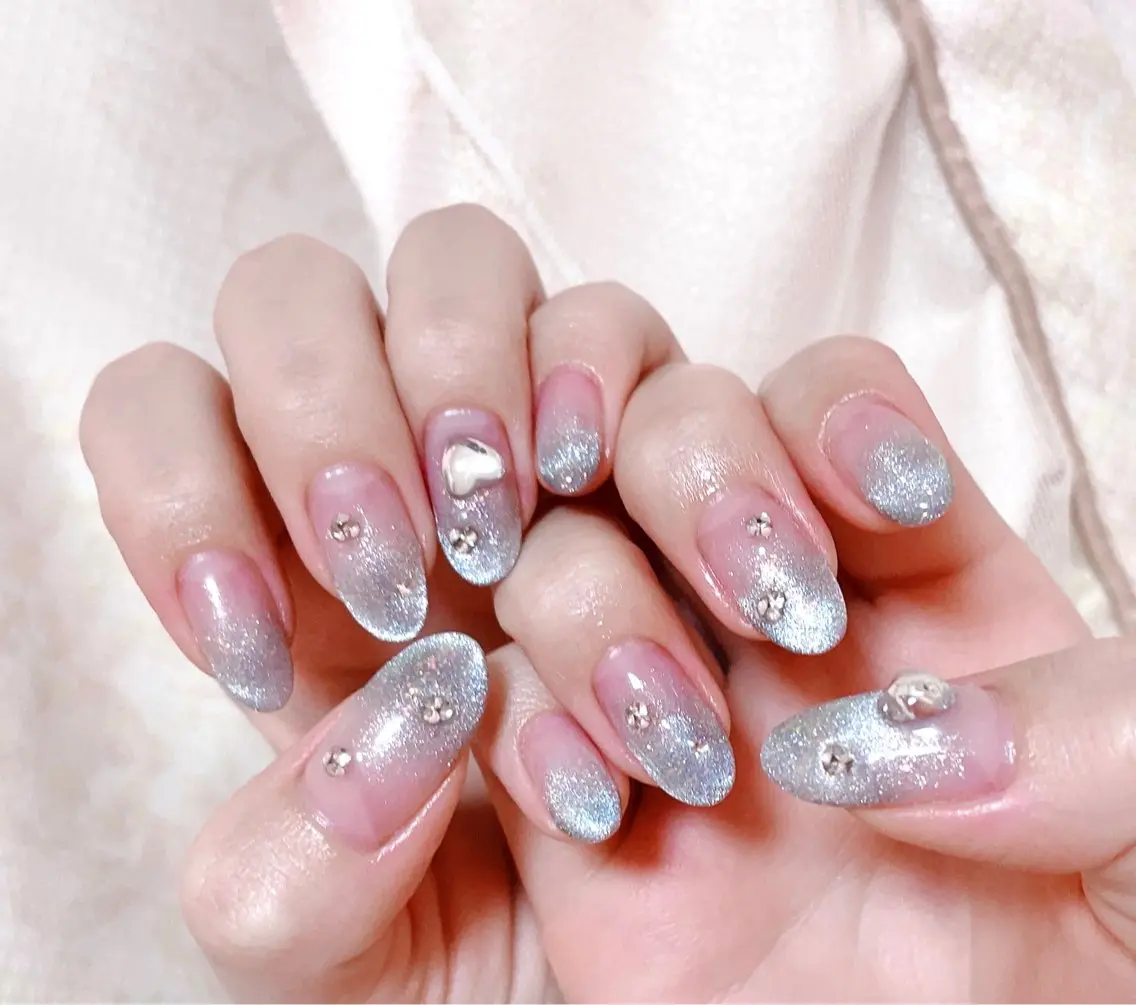 ネイル マグネットネイル ハンドネイル FLARE NAIL フレアネイルのネイルデザイン